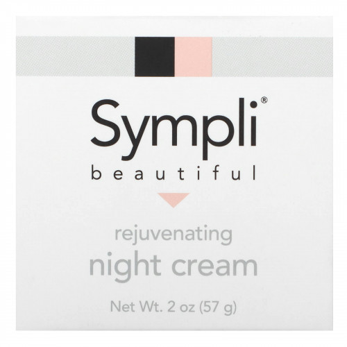 Sympli Beautiful, Омолаживающий ночной крем, 57 г (2 унции)