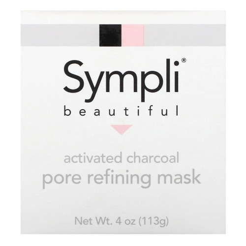 Sympli Beautiful, маска с активированным углем для очищения пор, 113 г (4 унции)