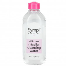 Sympli Beautiful, универсальная мицеллярная очищающая вода, 400 мл (13,5 жидк. унции)