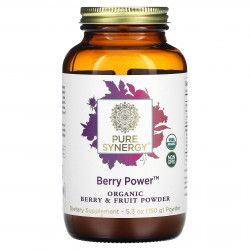 Pure Synergy, органический порошок из ягод и фруктов, Berry Power, 150 г (5,3 унции)