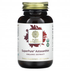 Pure Synergy, SuperPure, астаксантин, органический экстракт, 60 капсул