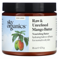 Sky Organics, Масло манго, сырое и нерафинированное, 454 г (16 унций)