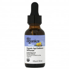 Sky Organics, Organic Age Embrace Oil Serum, смесь масел примулы вечерней и моринги, 30 мл (1 жидк. Унция)