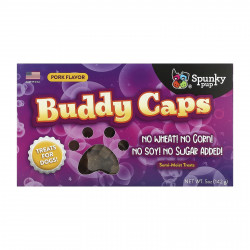 Spunky Pup, Buddy Caps, лакомства для собак, со вкусом свинины, 142 г (5 унций)