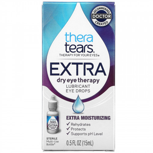 TheraTears, Extra Dry Eye Therapy, глазные капли со смазкой, 15 мл (0,5 жидк. Унции)