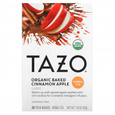 Tazo Teas, Herbal Tea, органическое запеченное яблоко с корицей, без кофеина, 20 пакетиков, 50 г (1,76 унции) (Товар снят с продажи) 