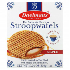 Даелманс, Stropwafels, со вкусом кленового сиропа, 8 вафель, 310 г (10,94 унции)