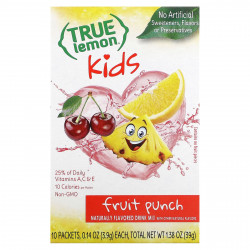 True Citrus, True Lemon, смесь для детских напитков, фруктовый пунш, 10 пакетиков по 3,9 г (0,14 унции)