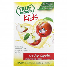 True Citrus, True Lemon, смесь для детских напитков, хрустящее яблоко, 10 пакетиков по 3,5 г (0,12 унции)