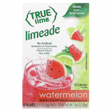 True Citrus, True Lime, лаймад, арбуз, 10 пакетиков по 3 г (0,11 унции)