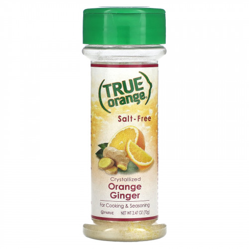 True Citrus, True Orange, кристаллизованный апельсин и имбирь, 70 г (2,47 унции)