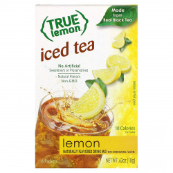 True Citrus, Чай со льдом, лимон, 6 пакетиков по 3 г (0,11 унции)