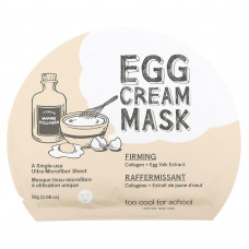 Too Cool for School, Egg Cream, подтягивающая маска, 1 шт., 28 г (0,98 унций)