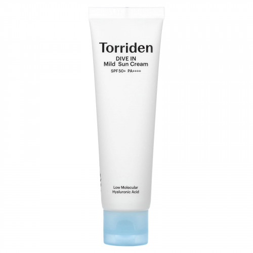 Torriden, Dive In Mild Sun Cream, SPF 50+ PA ++++, 60 мл (2,02 жидк. Унции)