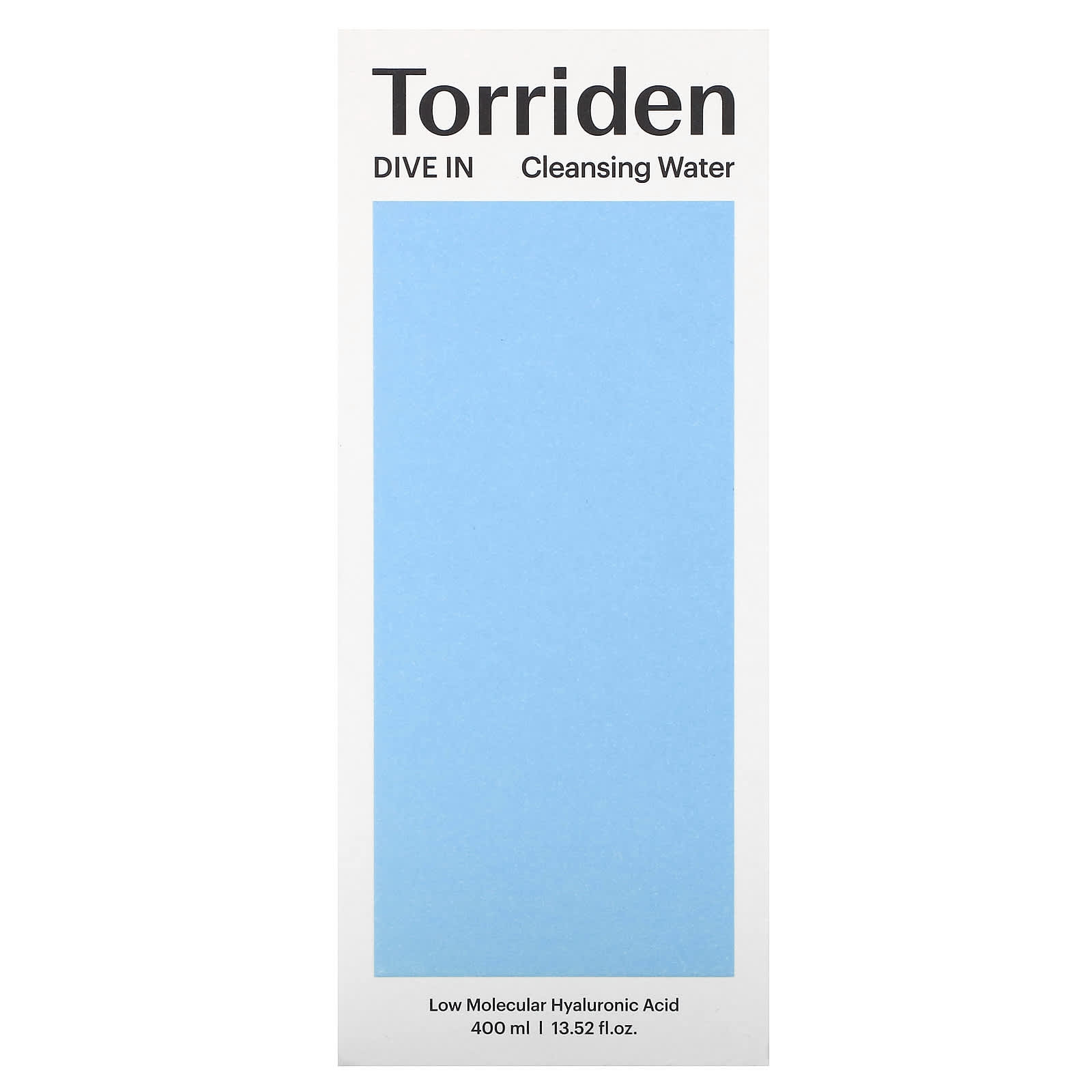 Torriden, Dive In Cleansing Water, 400 мл (13,52 жидк. Унции)