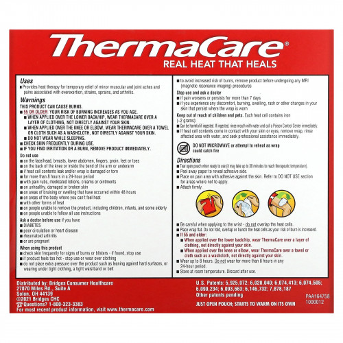 ThermaCare, Muscle Pain Therapy, 3 Muscle Heatwraps
