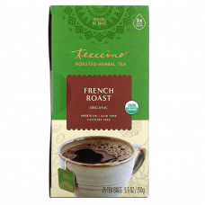 Teeccino, органический чай из обжаренных трав, французская обжарка, без кофеина, 25 чайных пакетиков, 150 г (5,3 унции)