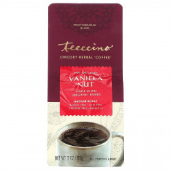Teeccino, травяной кофе из цикория, средней прожарки, без кофеина, ваниль и орех, 312 г (11 унций)