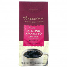 Teeccino, Травяной кофе из цикория, амаретто с миндалем, средней обжарки, без кофеина, 312 г (11 унций)