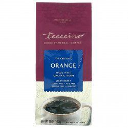 Teeccino, травяной кофе из цикория, апельсин, легкая обжарка, без кофеина, 312 г (11 унций)