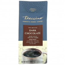 Teeccino, Prebiotic Herbal Coffee, темный шоколад, темная обжарка, без кофеина, 284 г (10 унций)