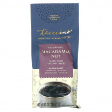 Teeccino, Пребиотик, травяной «кофе», орех макадамия, средней обжарки, без кофеина, 284 г (10 унций)