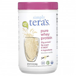 Simply Tera's, Grass Fed, Simply Pure Whey Protein, бурбонская ваниль, 340 г (12 унций)