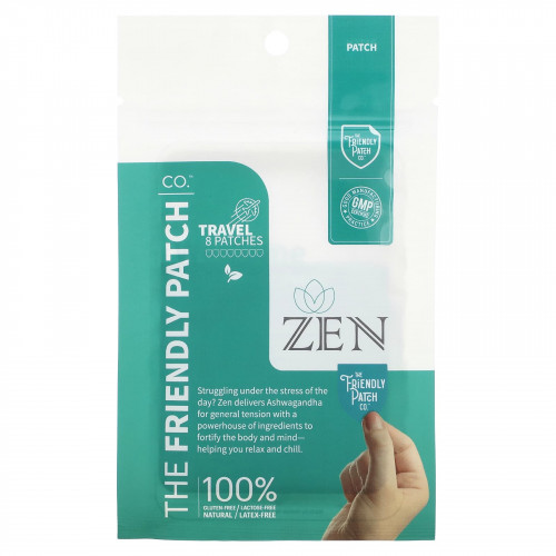 The Friendly Patch, Zen Stress Patch, патчи для снятия стресса, 8 шт.