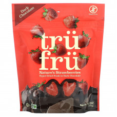 Tru Fru, Nature's Strawberries, темный шоколад, 119 г (4,2 унции)