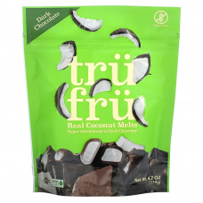 Tru Fru, Real Coconut Melts, темный шоколад, 119 г (4,2 унции)