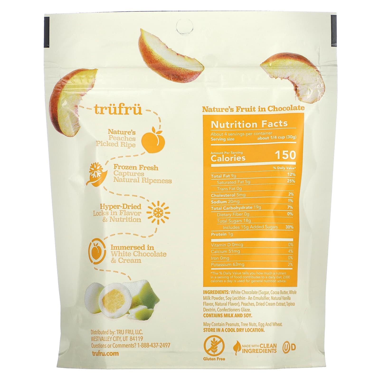 Tru Fru, Nature's Peaches, крем, 119 г (4,2 унции)