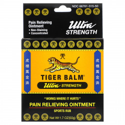 Tiger Balm, Обезболивающая мазь ультрасильного действия, 50 г (1,7 унции)