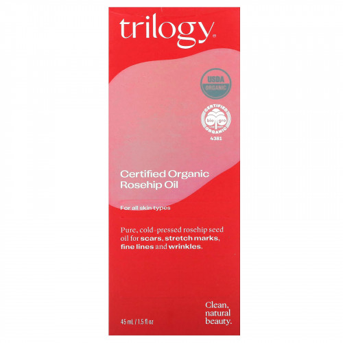 Trilogy, Сертифицированное органическое масло шиповника, 45 мл (1,5 жидк. Унции)