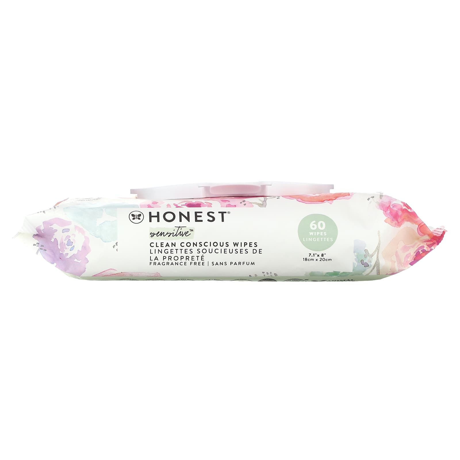 The Honest Company, Салфетки Sensitive Clean Conscious, без отдушек, 60 салфеток