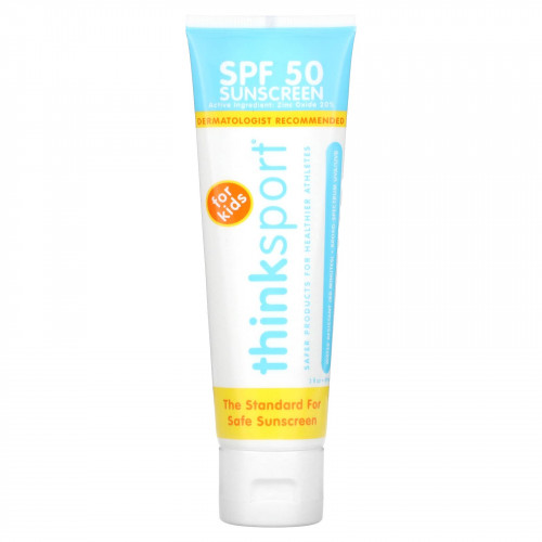 think, Thinksport, солнцезащитное средство, SPF 50+, для детей, 89 мл (3 жидк. унции)