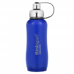 think, Thinksport, герметичная бутылка для спортсменов, синяя, 25 унций (750 мл)