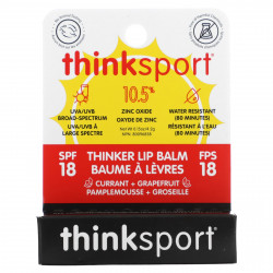 think, Thinksport, бальзам для губ Thinker, SPF 18, смородина и грейпфрут, 4,2 г (0,15 унции)