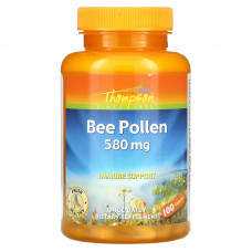 Thompson, Пчелиная пыльца, 580 мг, 100 капсул