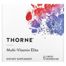 Thorne, Multi-Vitamin Elite, мультивитамины для приема утром и вечером, 2 флакона, по 90 капсул