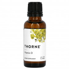 Thorne, витамин D в жидкой форме, 30 мл (1 жидк. унция)