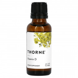 Thorne, витамин D в жидкой форме, 30 мл (1 жидк. унция)