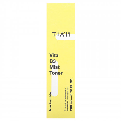 Tiam, Vita B3 Mist Toner, 200 мл (6,76 жидк. Унции)