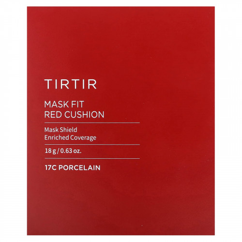 TIRTIR, Mask Fit Red Cushion, кушон, тон 17C фарфоровый, 18 г (0,63 унции)