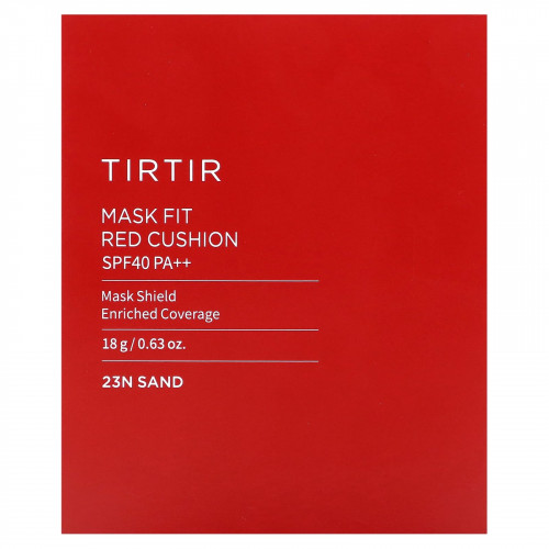 TIRTIR, Mask Fit, Red Cushion, SPF 40 PA ++, 23N песочный, 18 г (0,63 унции)