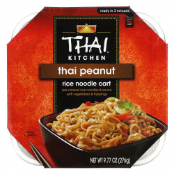 Thai Kitchen, Thai Peanut, корзина с рисовой лапшой, средний продукт, 276 г (9,77 унции)