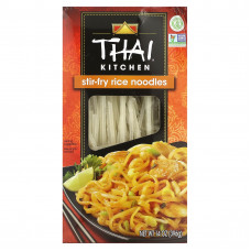 Thai Kitchen, рисовая лапша, обжаренная, 396 г (14 унций)
