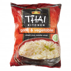 Thai Kitchen, суп с рисовой лапшой, чеснок и овощи, 45 г (1,6 унции)
