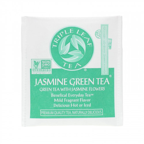 Triple Leaf Tea, зеленый чай с жасмином, 20 чайных пакетиков, 38 г (1,34 унции)