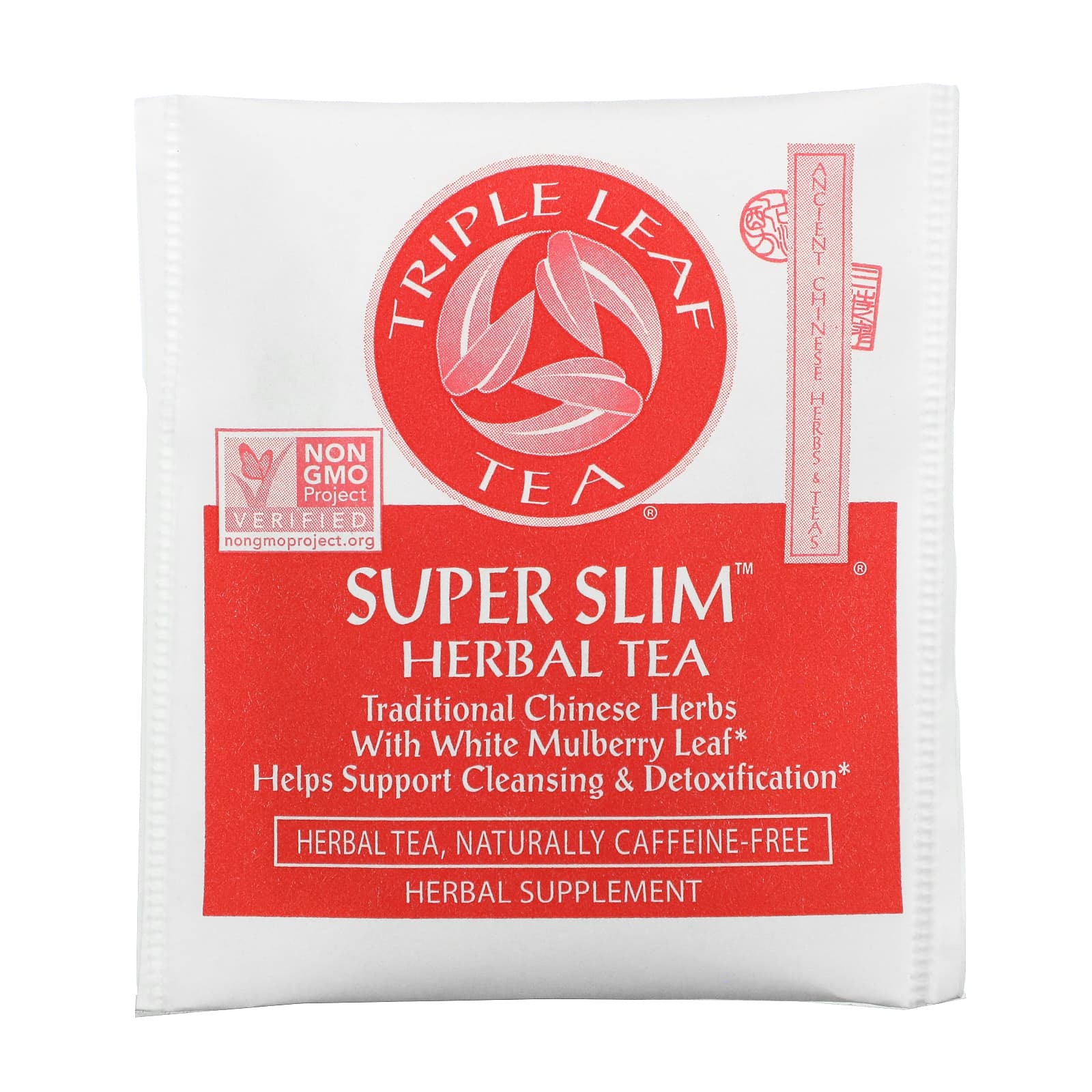 Triple Leaf Tea, Super Slim, травяной чай, без кофеина, 20 чайных пакетиков, 33 г (1,6 унции)