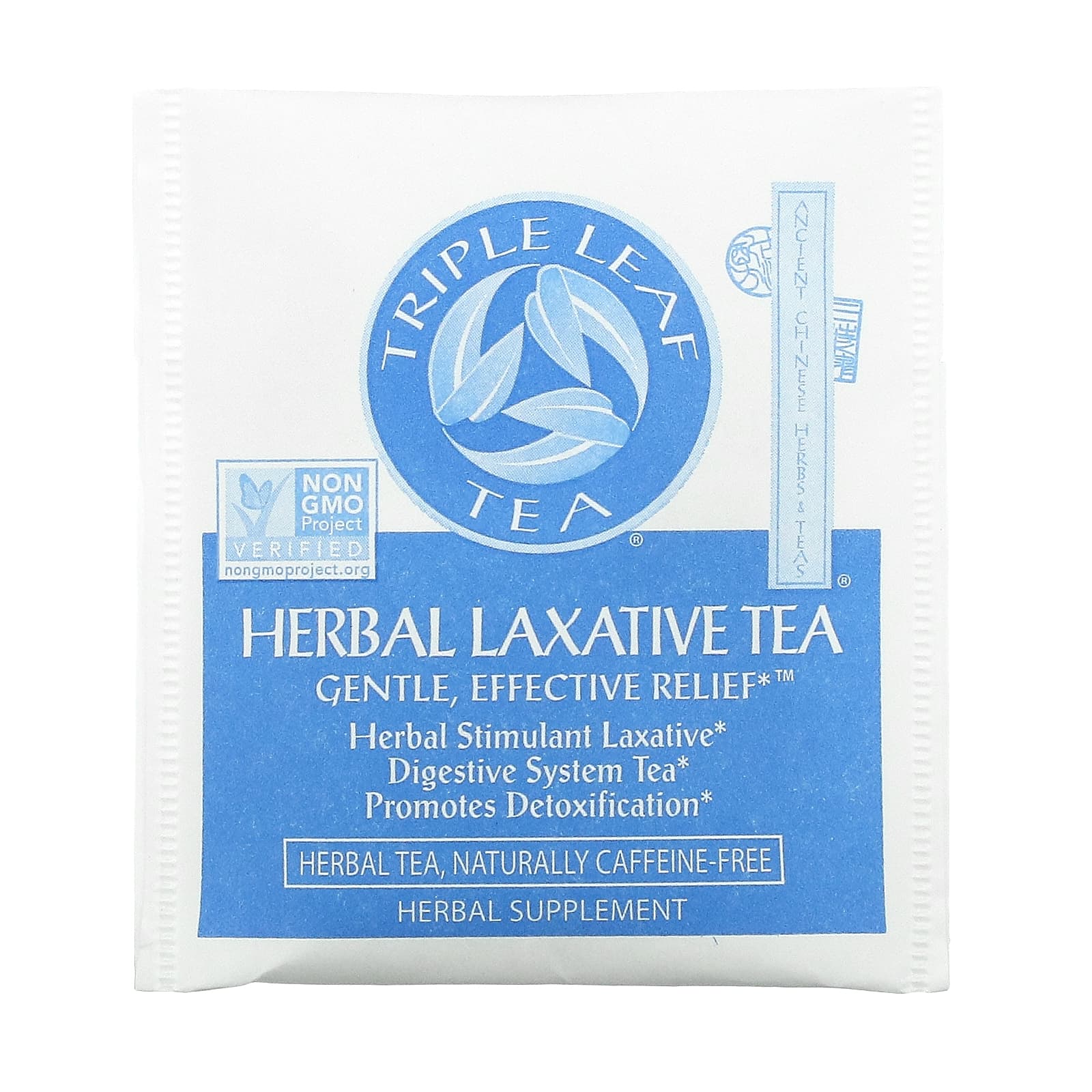 Triple Leaf Tea, слабительное на основе трав, 20 чайных пакетиков по 36 г (1,27 унции)